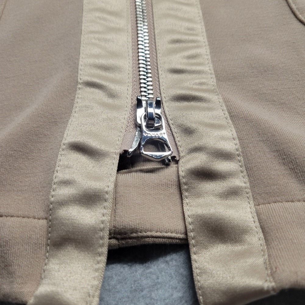Varley DoubleSoft Niamh Tan Beige Full Zip Ribbed Mock Neck Jacket Medium - Picture 6 of 13